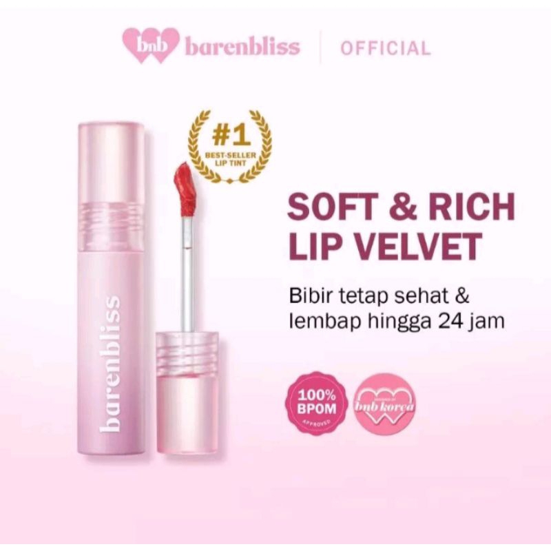 BnB Barenbliss Cherry Makes Cheerful Lip Velvet | Lip Velvet | Barenbliss