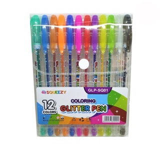 

Pulpen Glitter Squeezy 12 Warna Ballpen/Bolpen Gliter 12 warna 1.0 mm