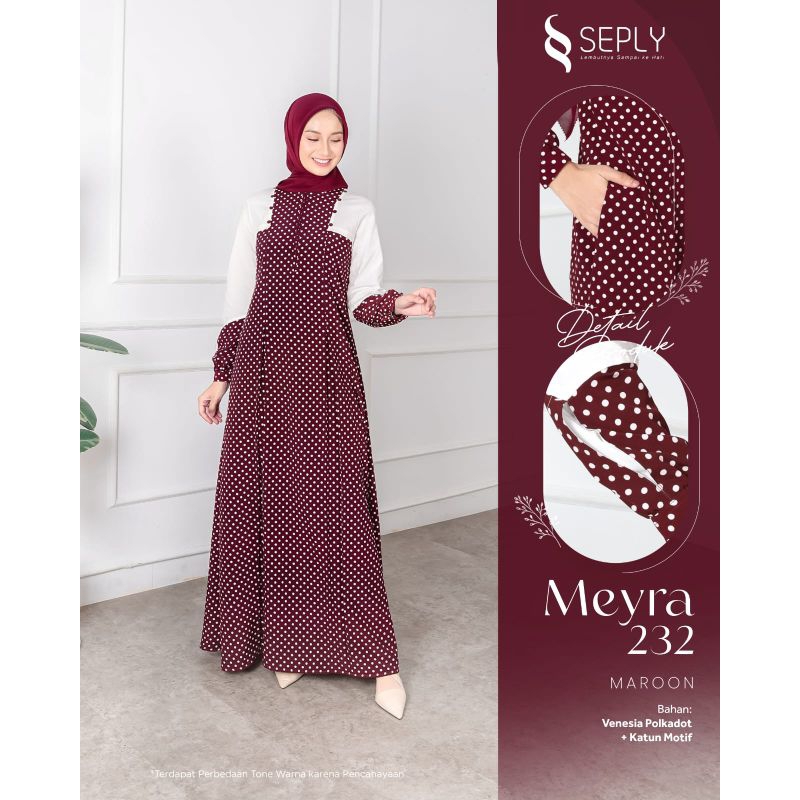 GAMIS SEPLY MEYRA 232 MAROON / GAMIS REMAJA TERBARU / GAMIS REMAJA LUCU / GAMIS LUCU / GAMIS CASUAL 