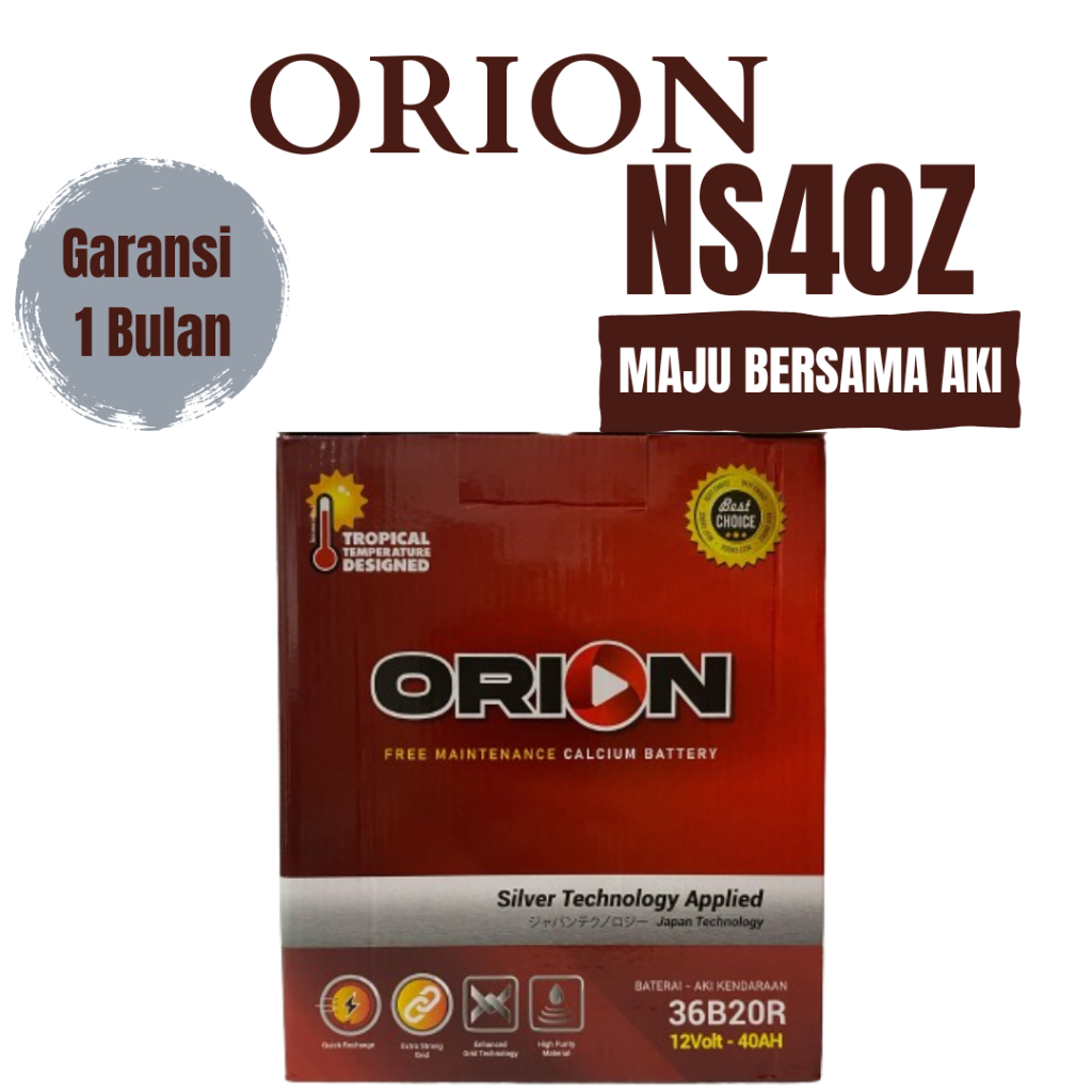 Aki Mobil Suzuki Vitara (1992-1995), Escudo (1993) ORION NS40Z MF
