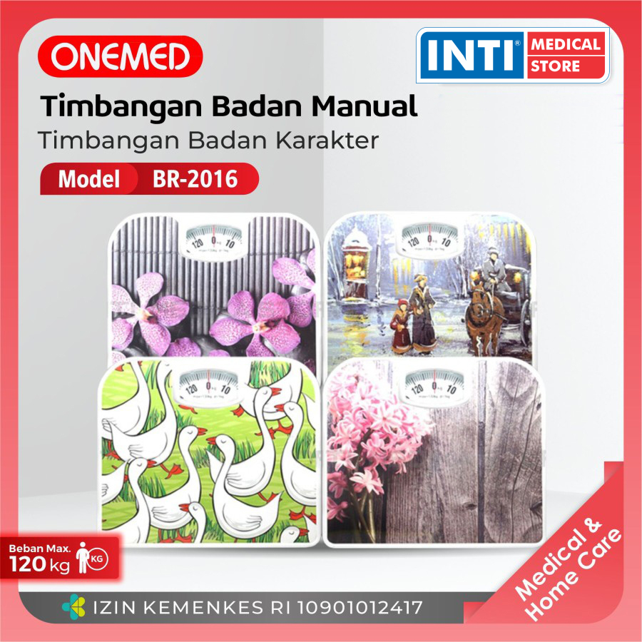 Onemed | Timbangan Badan Karakter Onemed BR 2016 | Timbangan Manual