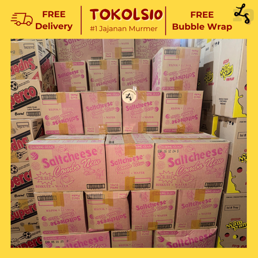 

[1 DUS] Khong Guan Saltcheese Combo 12 Pak x 10 pcs @20gr