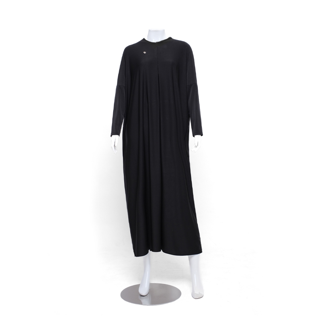 RnW | Neeya Abaya Dress - Gamis Abaya Syari Busui Friendly-Hitam