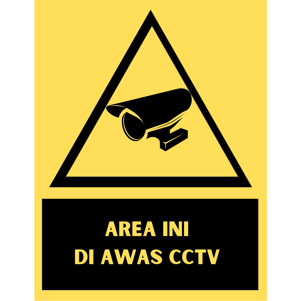 

Stiker Peringatan CCTV Anti Air