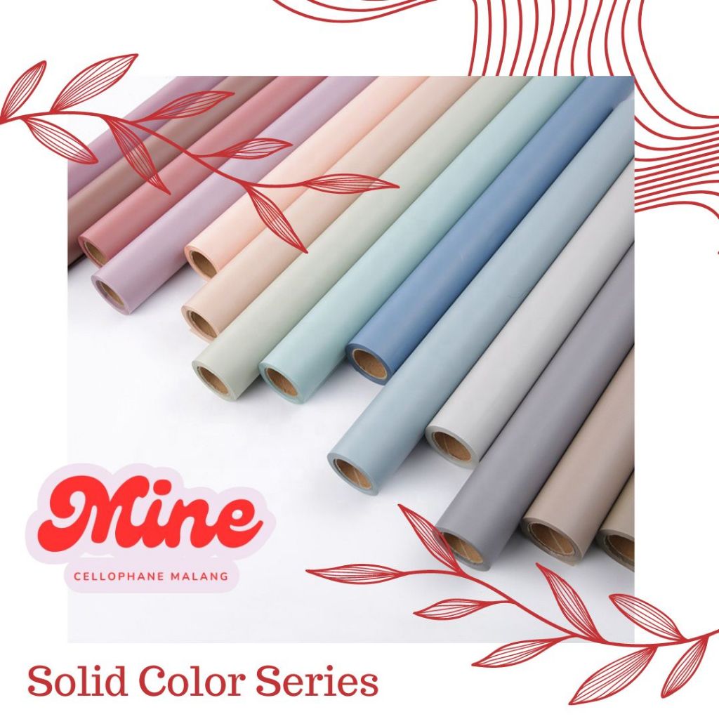 

kertas bucket bunga / bicolor cellophane / 1 warna solid
