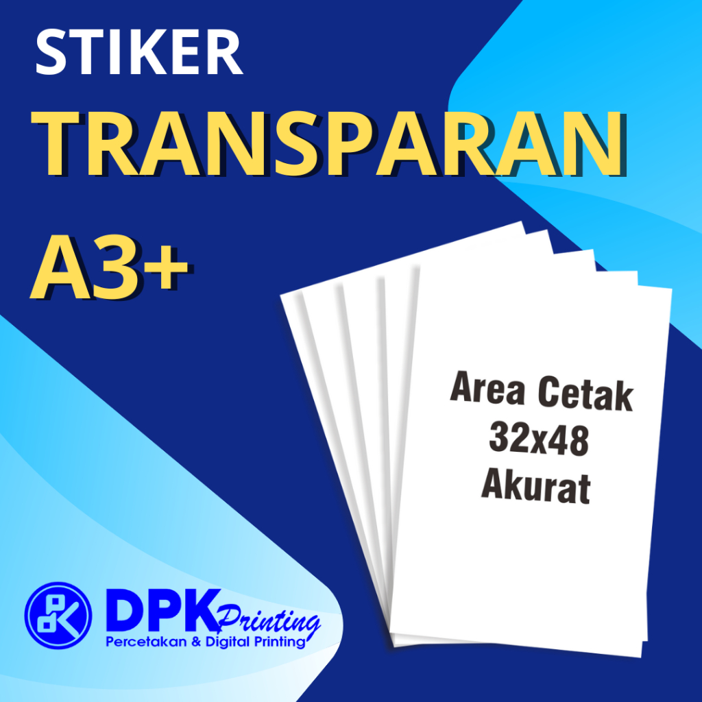 

CETAK STIKER TRANSPARAN A3+ MURAH / PRINT A3+ STIKER TRANSPARAN / STIKER LABEL / STIKER KEMASAN / STIKER AQIQAH