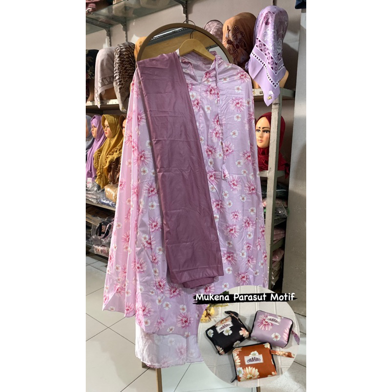 Mukena Trevel Parasut Premium Motif