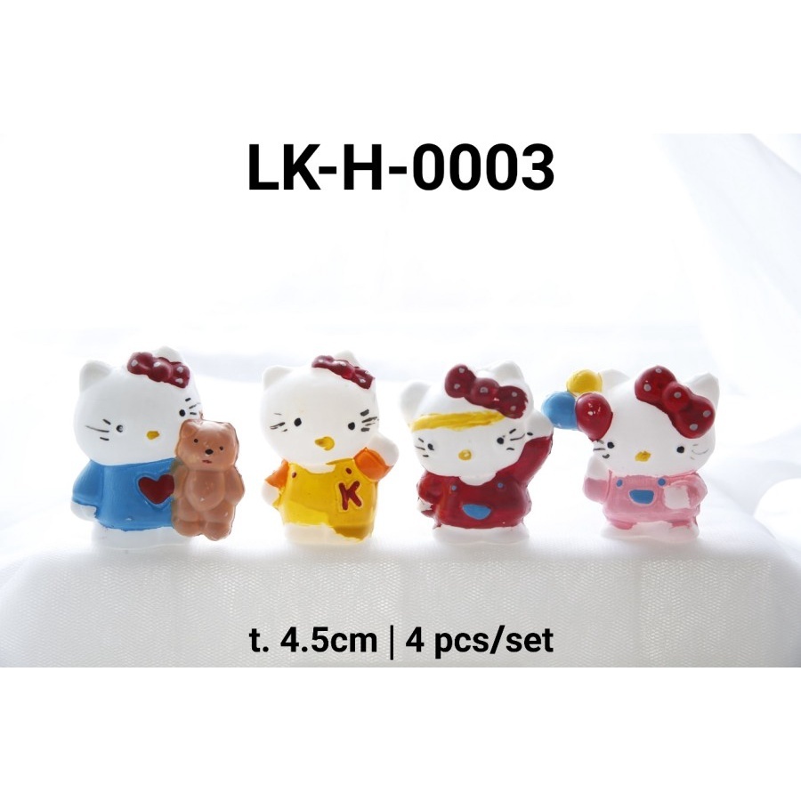 Hiasan topper patung kue ulang tahun kue tart puding cupcake hello kitty lucu