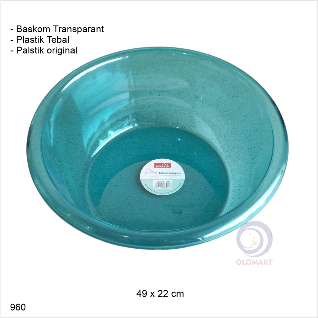 baskom transparan / baskom import / baskom plastik cantik / baskom import bulat