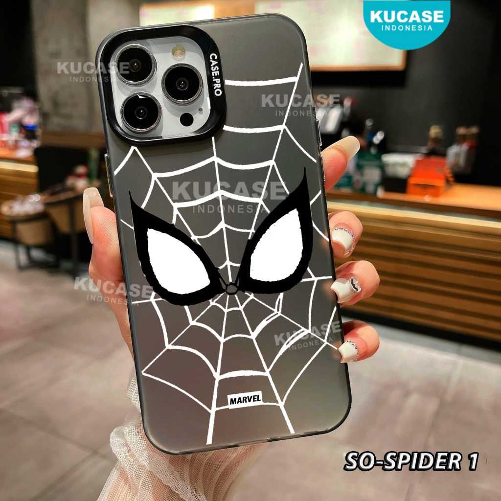 Case Hologram Casing Marvels Spider-Man For Realme 5 Realme C3 Realme 8 4G Realme 8I Realme Narzo 50