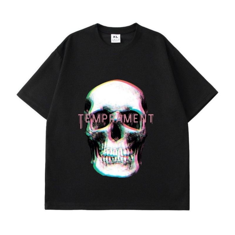 TEMPRAMENT T-Shirt Oversize Original Temprament Tshirt Oversize Tengkorak Tshirt Oversize Pria Tshir