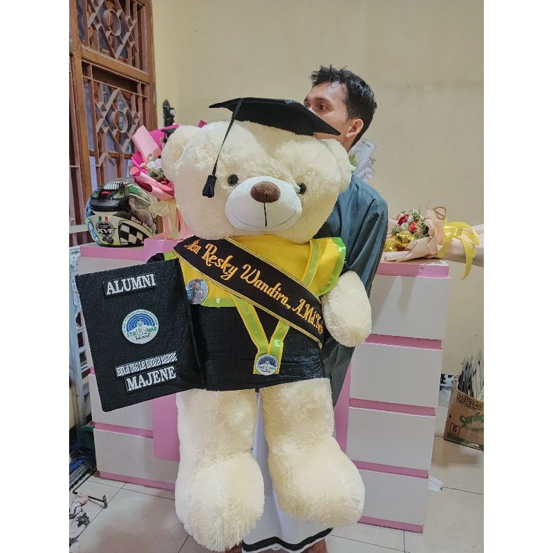 BONEKA WISUDA JUMBO/ HADIAH WISUDA/ BEAR WISUDA/ KADO WISUDA