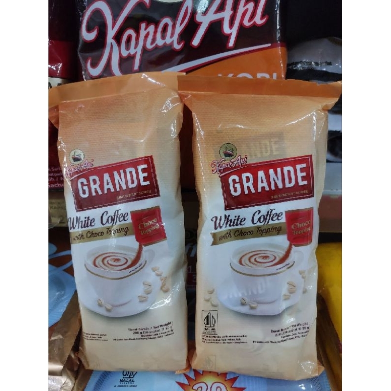 

KZ - kapal api grande white coffee isi 10 sachetx20g
