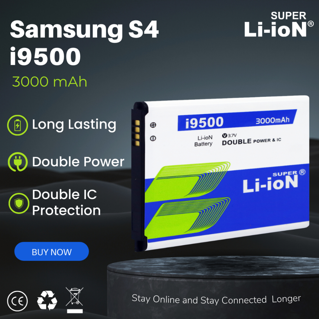 Baterai Samsung S4 i9500 Double Power. Batre Batere Samsung Galaxy S4