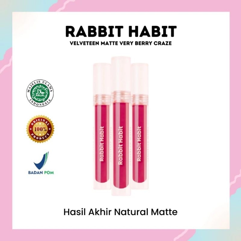 Rabbit Habit Velveteen Matte Lip Cream All Variant