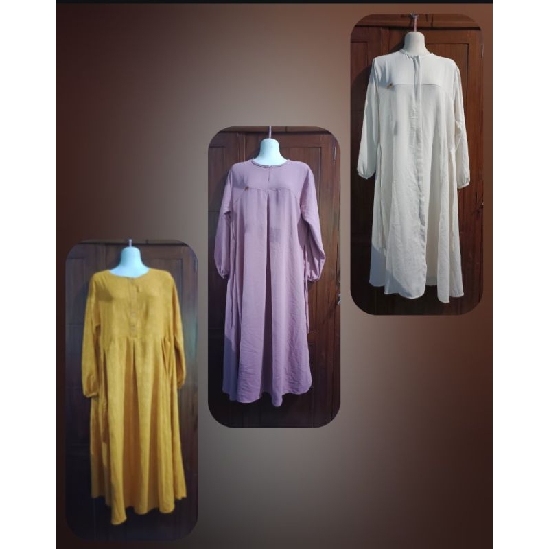 midi set hijab midi set jilbab ceruty midi dress midi cringkel embos premium busui