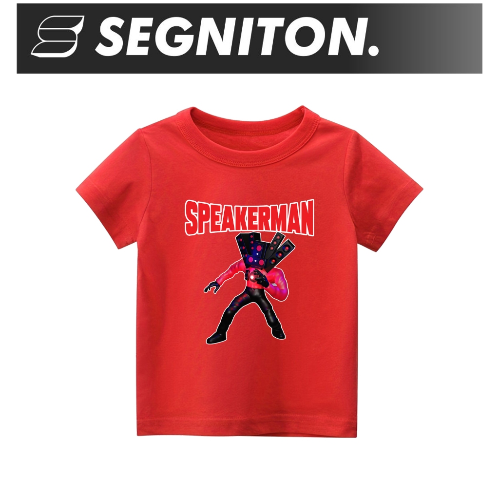 Baju Kaos Anak Speakerman Skibidi Toilet