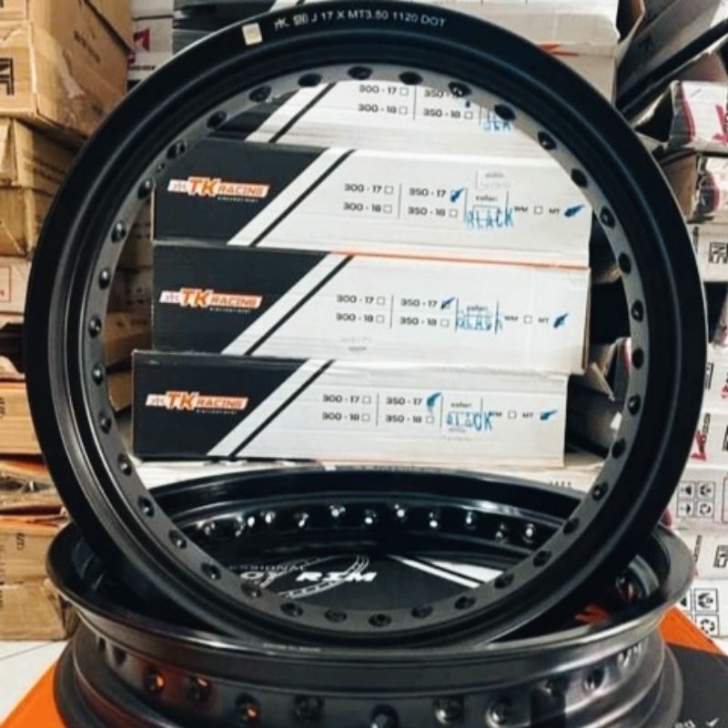 Sepasang Velg Tk Racing SuperMoto 250/350 Ring 17 / Velg Tk spek SuperMoto