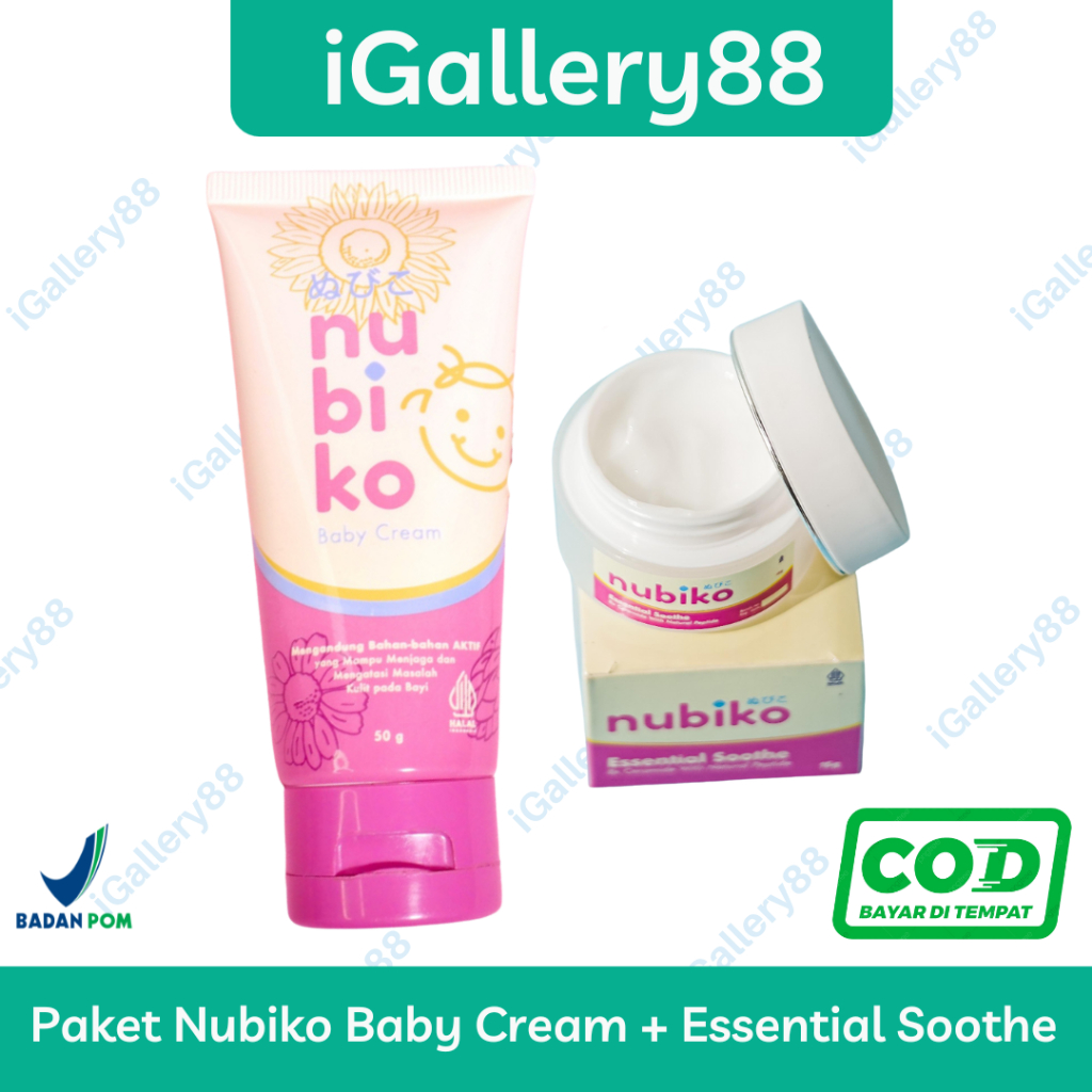 Nubiko Paket Bundling - Nubiko Baby cream + Nubiko Essential Soothe