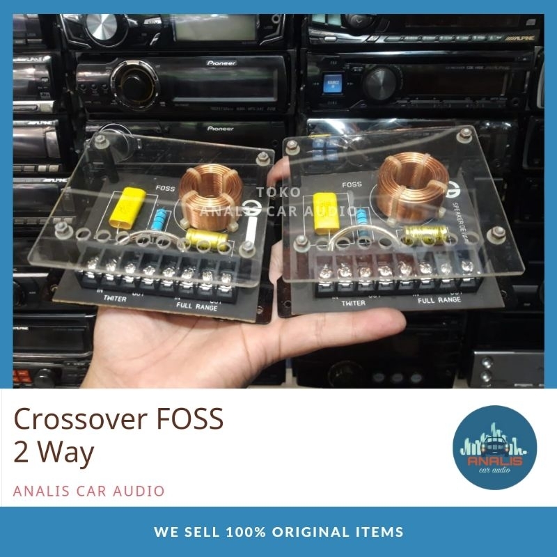 Crossover Speaker 2 way FOSS Original Audio Mobil