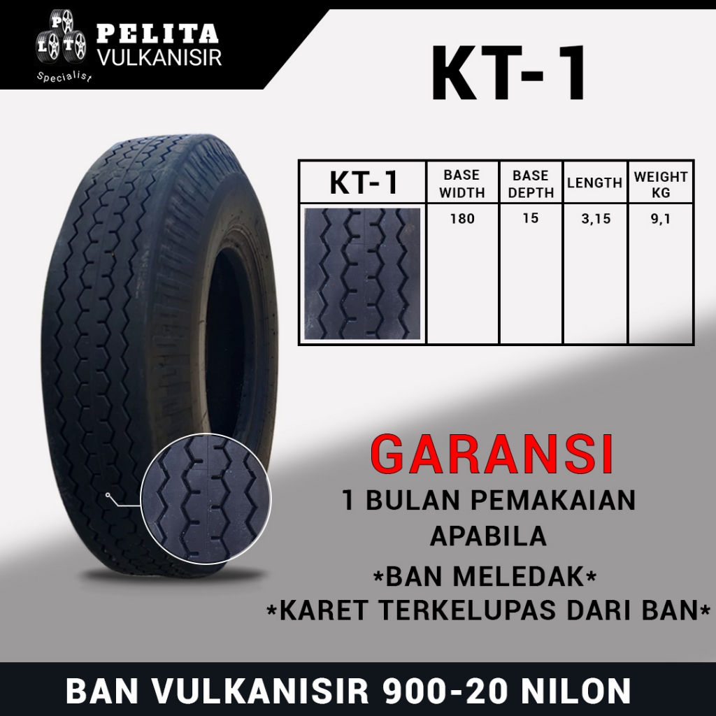 BAN VULKANISIR/BAN VULKANISIR 900/BAN VULKANISIR 900-20/BAN VULKANISIR NILON/KT1