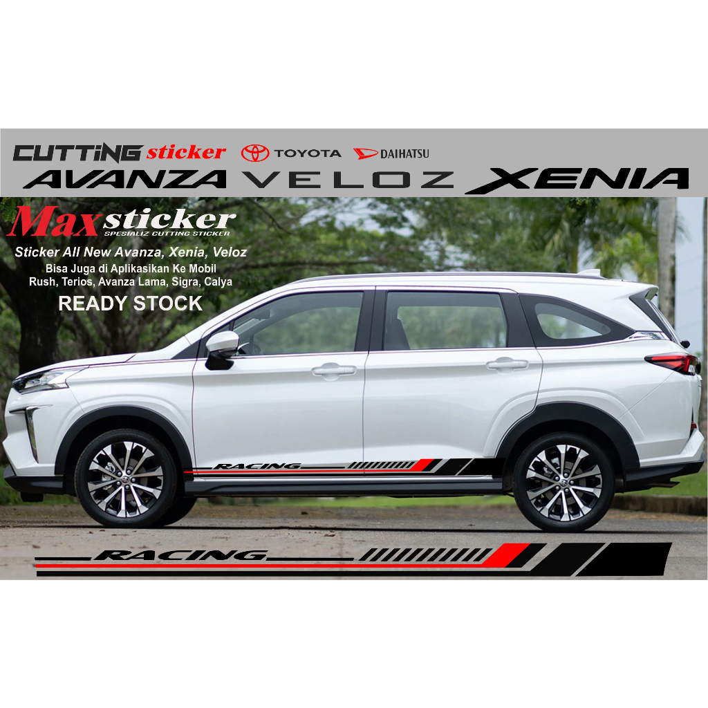 STICKER AVANZA NEW VELOZ 2022 2023 XENIA 2022 2023 STICKER CUTTING AVANZA TERBARU