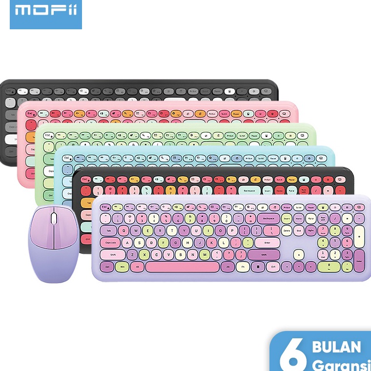 Terlaris MOFii Keyboard Mouse Set 24G Wireless 666