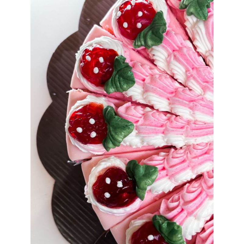 

Strawberry Cake Slice | Sacher Cake | Tart Slice Suzana Bakery