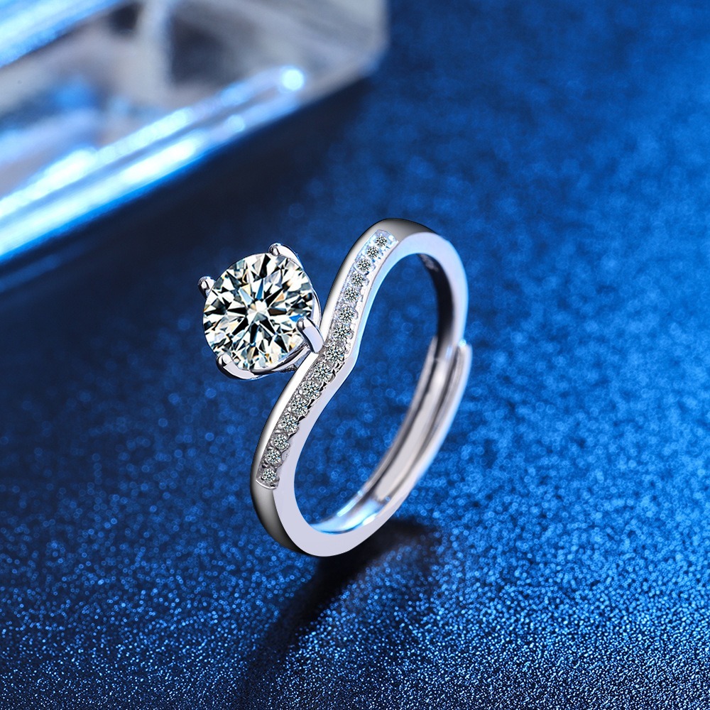 Cincin Zircon Crown jewel ring