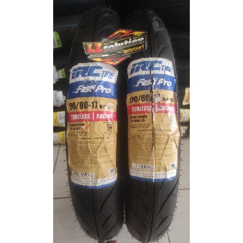 BAN IRC FASTI PRO 90/80-17 TUBELESS (RACING)