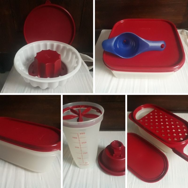 Tupperware Jello Cetakan Puding Jelly Handy Grater Parutan Modular Mates Oval 500ml Square 1,2l Quic
