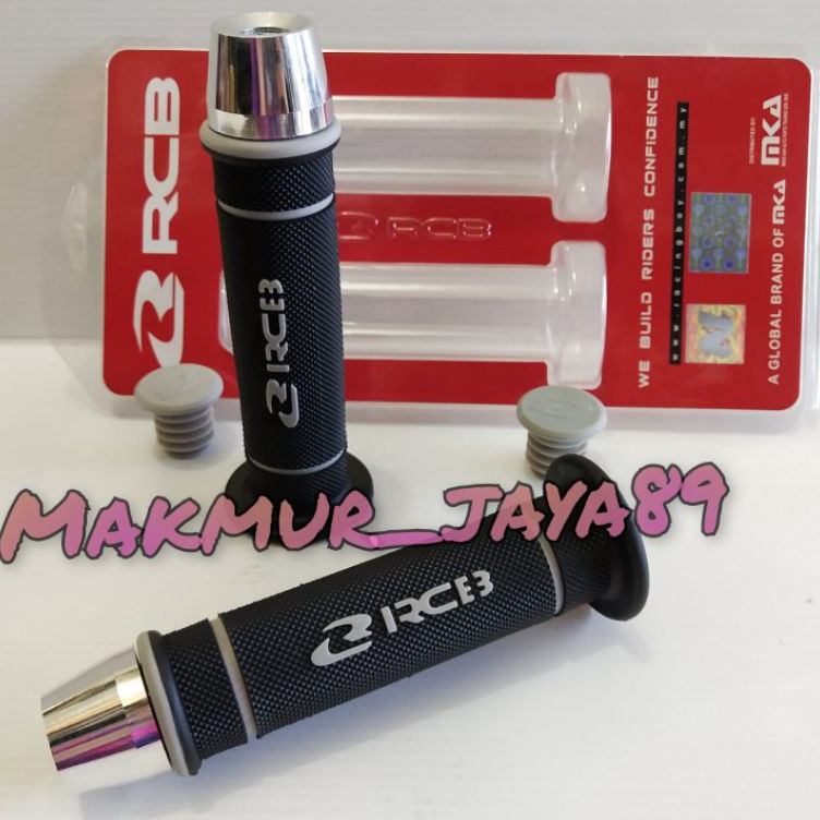 Ready Byc Grip handgrip rcb ORI HG55 abu abu  Jalu stang untuk semua jenis motor harga sepaket set k