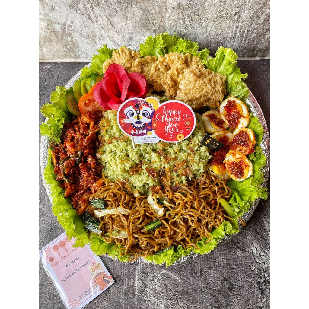 

Nasi Uduk Hijau / Ijo Tampah - READY SETIAP HARI