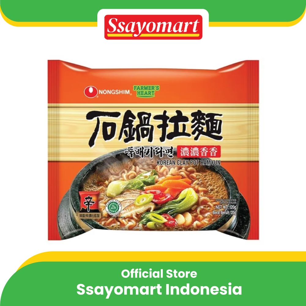 

Nongshim Korean Clay Pot Ramyun Mie Instan Kuah khas Korea 120g