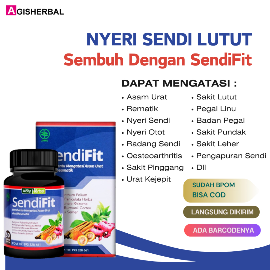 Obat Nyeri Sendi Lutut Herbal SendiFit Kapsul