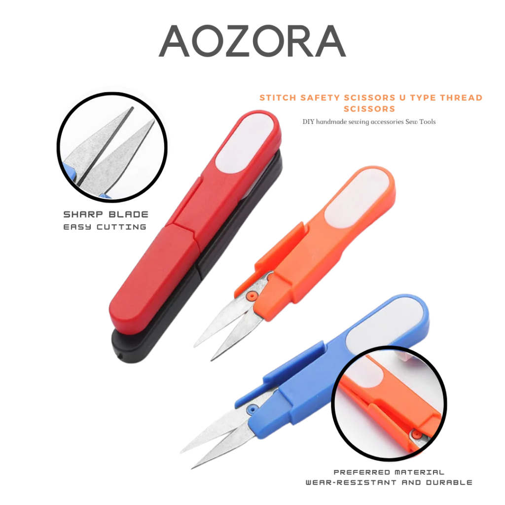 

[ Aozora ] Gunting benang Mini gunting kail cutter mini gunting lipat-GUNTING BENANG