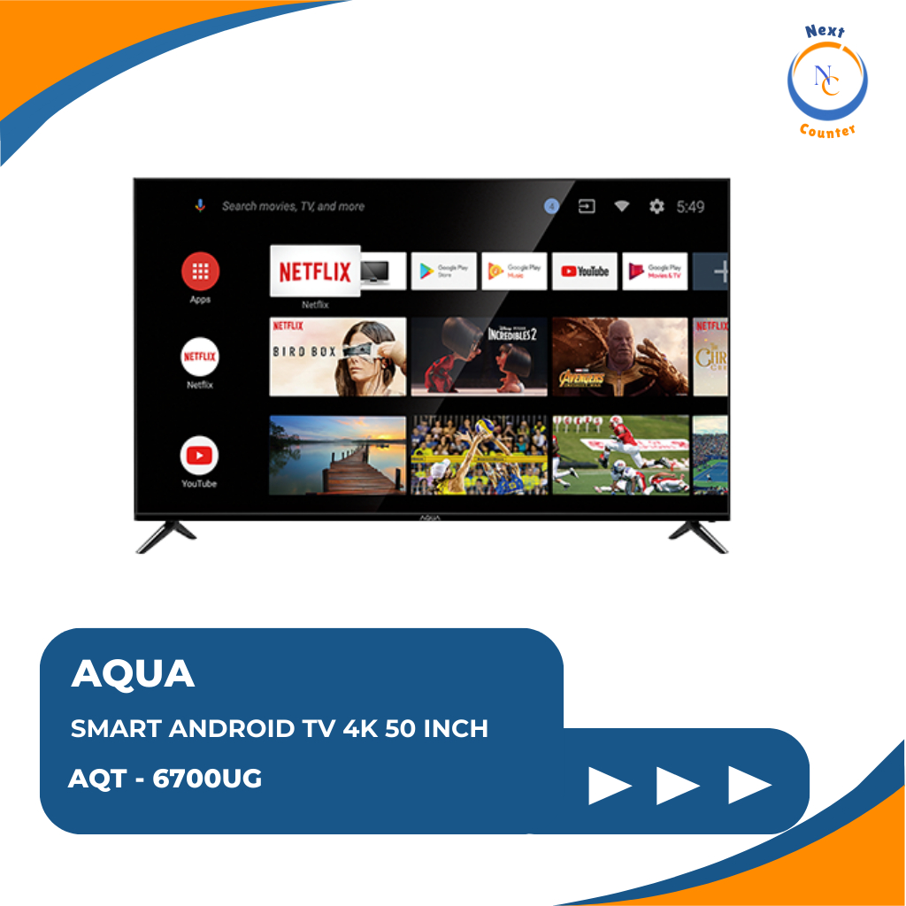 AQUA LED SMART ANDROID TV 50 INCH 50AQT6700UG