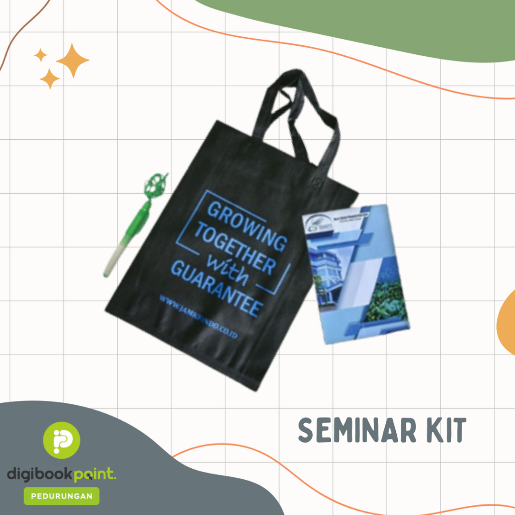 

Paket Seminar Kit Isi 3 - Tas, Pulpen, Notebook A5