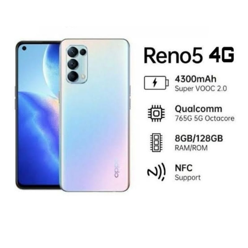 HP SECOND OPPO RENO5 4G (8+8/128) GAMING