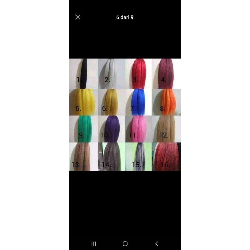 cemara tanpa tulang warna