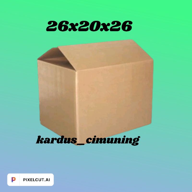 

kardus box packing 26x20x26