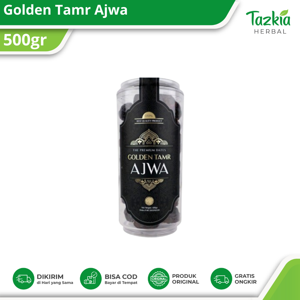 

GOLDEN TAMR - Kurma Golden Tamr Ajwa 500gram