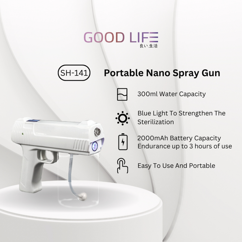 Portable Nano Spray Gun Wireless Desinfectant Steamer | Mesin Fogging Steril Praktis Ruangan Mobil