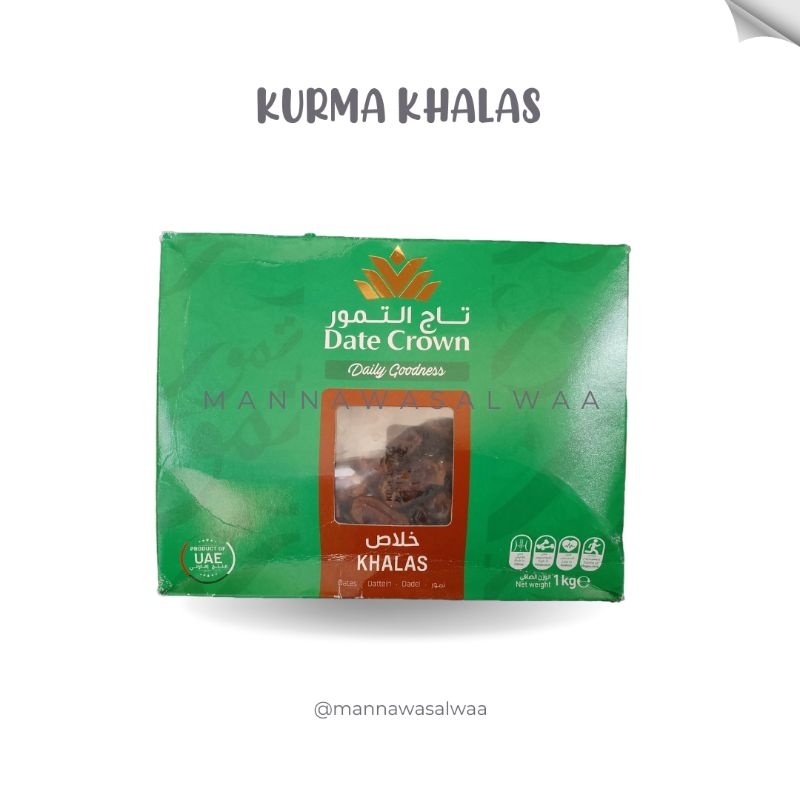 

Date Crown Khalas [KEMASAN BARU] Kurma Khalas Premium Kurma kering