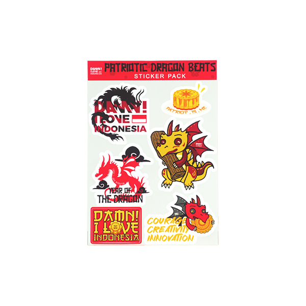 

Damn! I Love Indonesia Patriotic Wood Dragon sticker pack