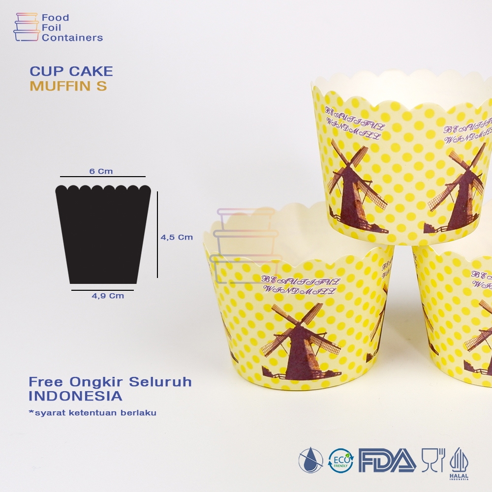 CUP CAKE / CAKE CASES MUFFIN S ISI 50 PCS