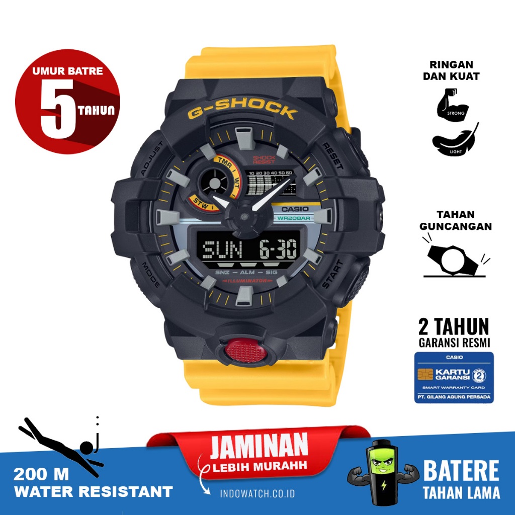 Casio G-Shock GA-700MT-1A9 g shock ga700 ga 700 original garansi resmi