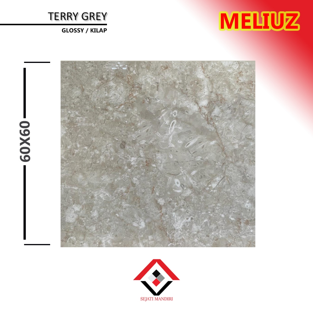 granit 60x60 - motif marmer - meliuz terry grey