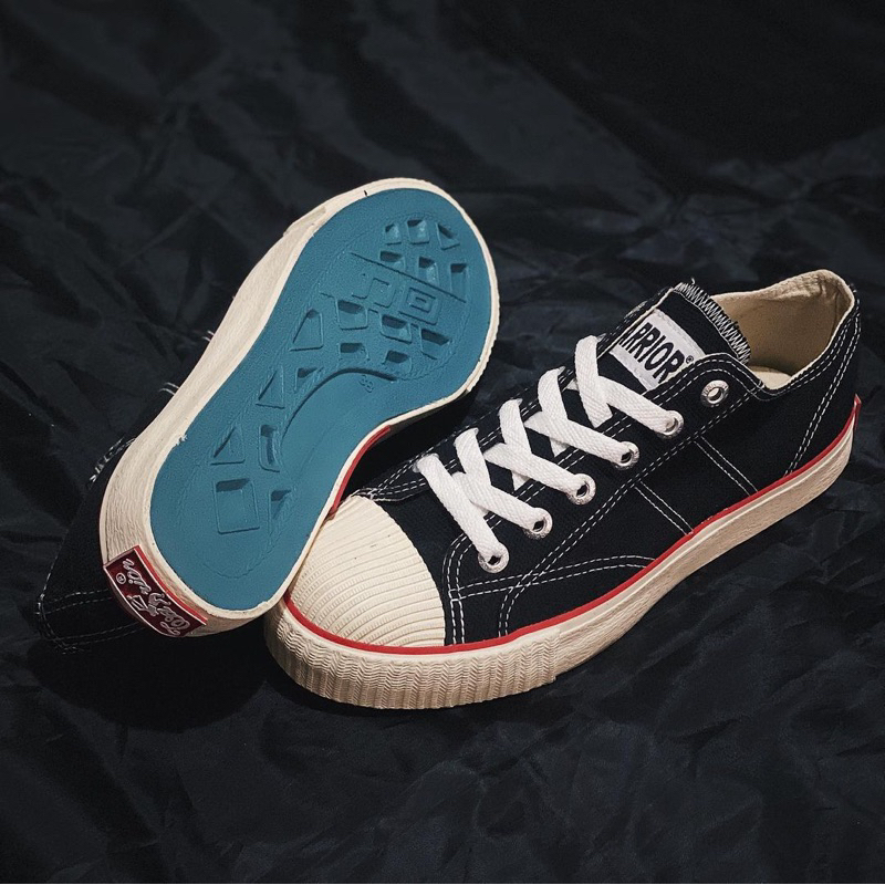 Sepatu Warrior Classic Dilan | hitam pendek pria wanita dewasa anak sekolah kerja murah anti licin o