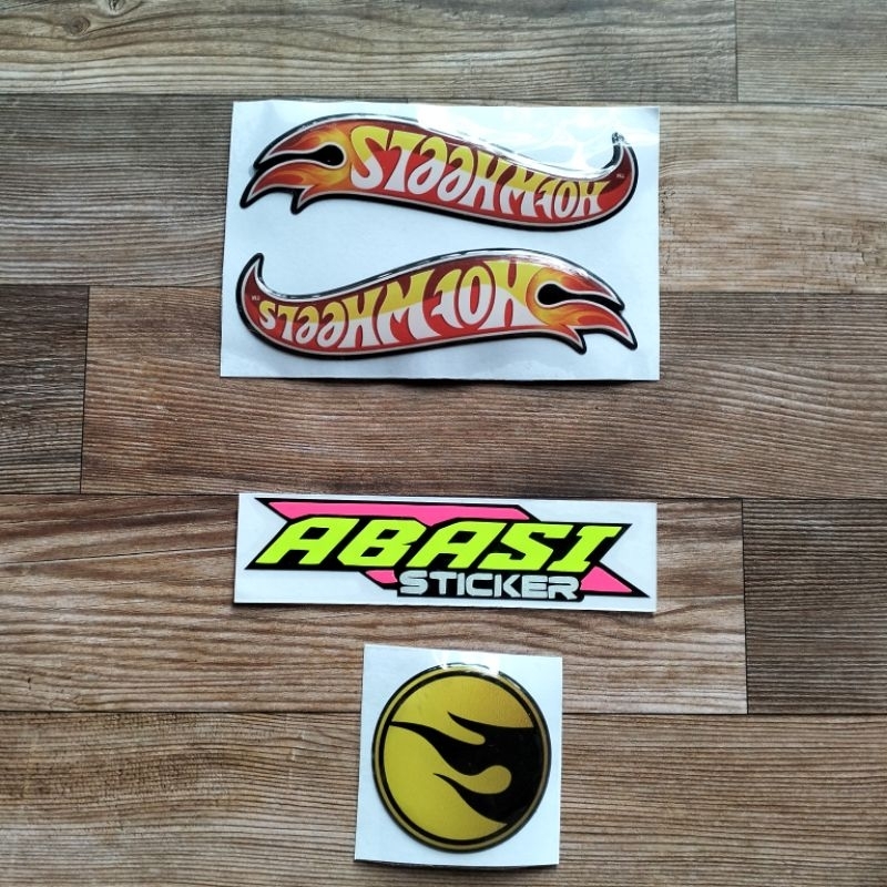 

sticker timbul hotwheels